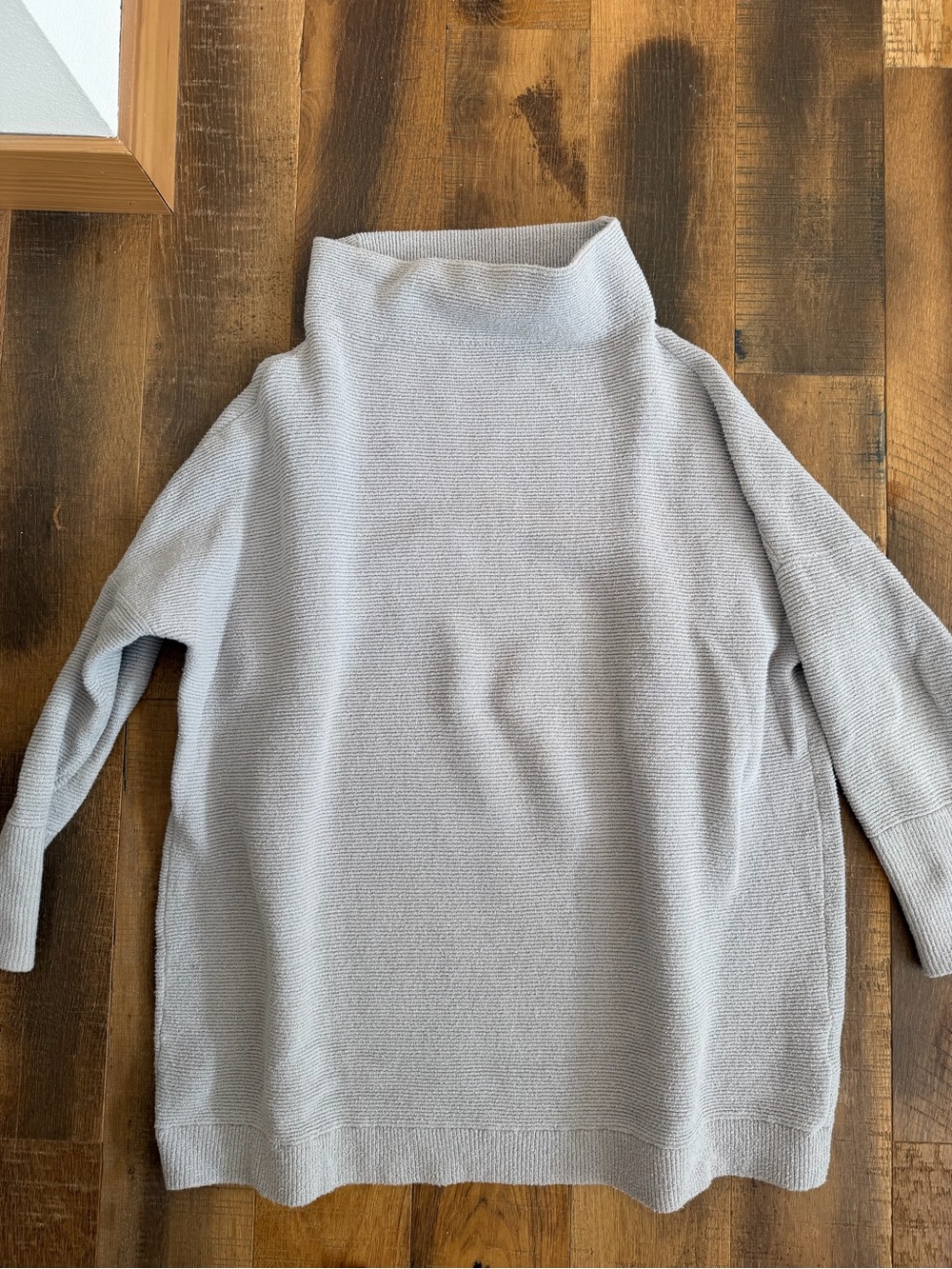 Free People Light Gray Turtleneck Sweater